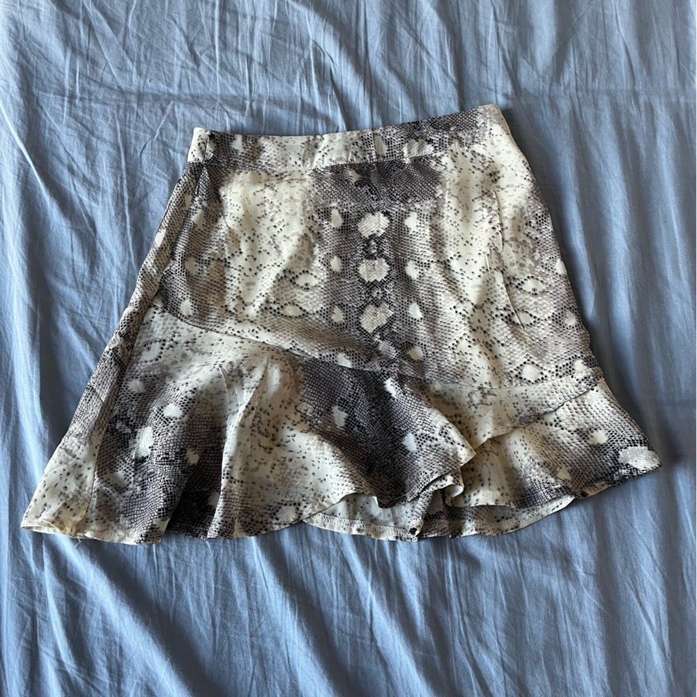Nasty Gal Snakeprint Mini Skirt